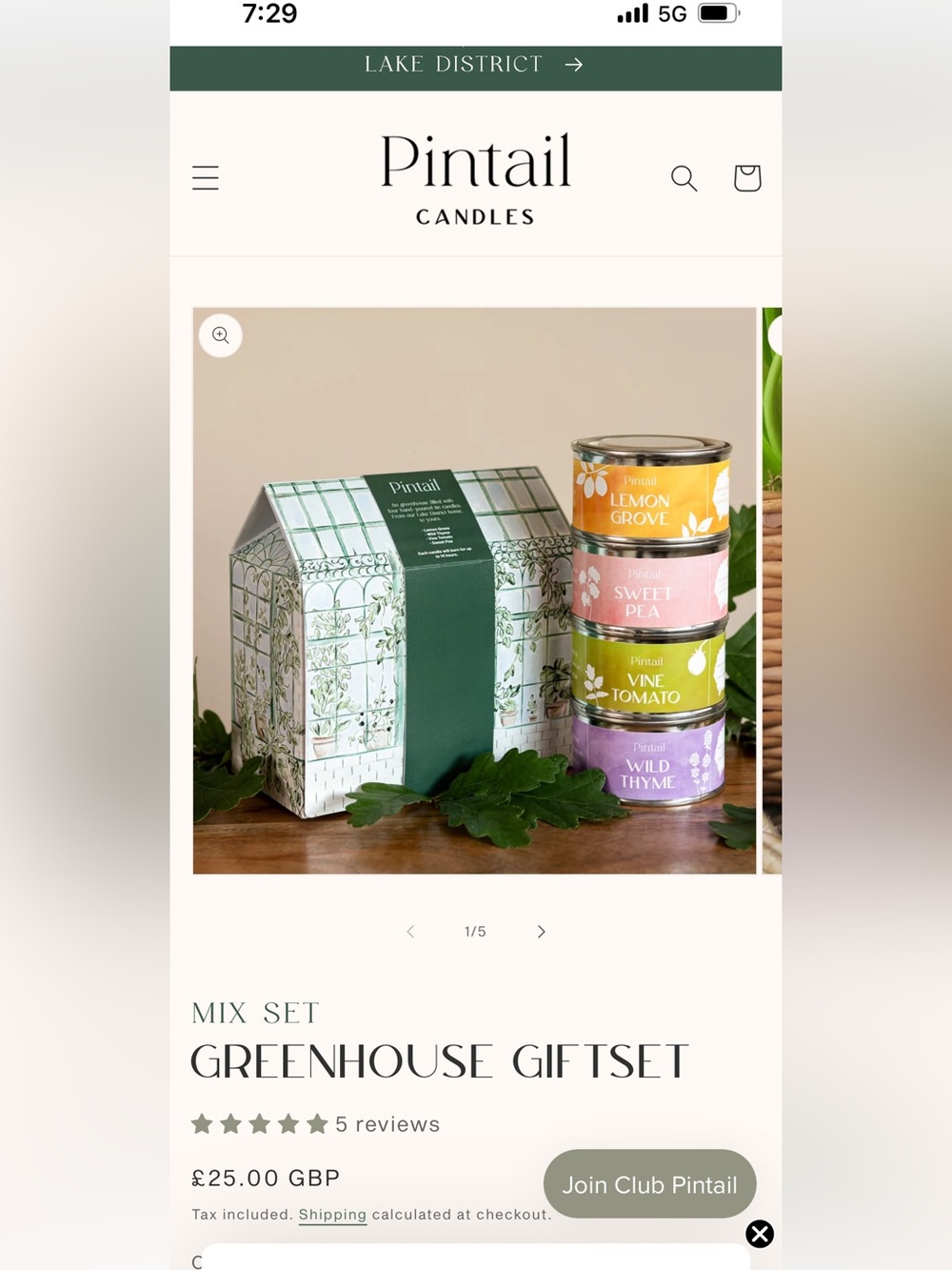 NEW pintail greenhouse candle set